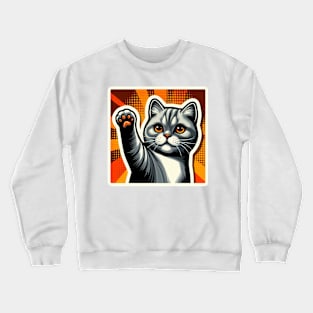 cat superhero Crewneck Sweatshirt